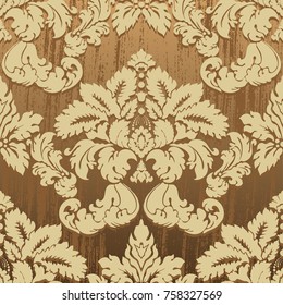 Vector illustration. Damask seamless floral pattern. luxury texture for wallpapers, fabric patterns Baroque.
