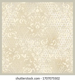 Vector illustration. Damask seamless flowers quality pattern. Baroque Classicism. 