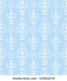 Vector illustration of damask seamless pattern