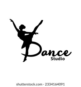 Vector Illustration of Dance studio logo