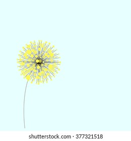 Vector Illustration of Dandelion