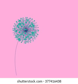 vector illustration of dandelion