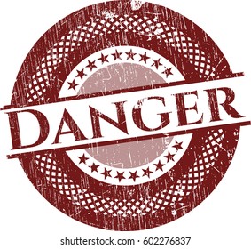Vector illustration of Danger rubber stamp
