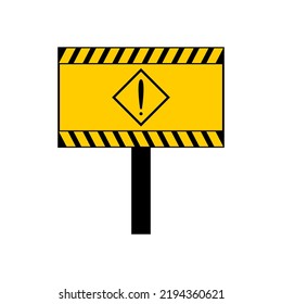 ilustración vectorial de un signo de peligro