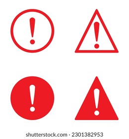 Vector Illustration Danger sign flat design