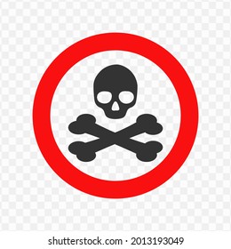 Vector Illustration Of An Danger Zone Icon In Dark Color And Transparent Background(png)