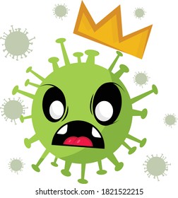 the vector illustration dangerous virus