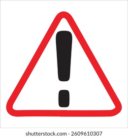 vector illustration of dangerous warning symbol triangle