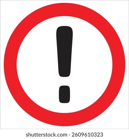 vector illustration of dangerous warning symbol circle