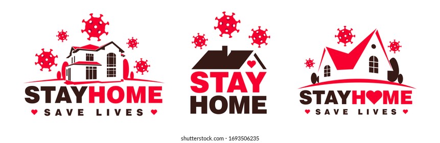 vector illustration, dangerous world new coronavirus. international pandemic covid-19. message text design for people stay home save lives
