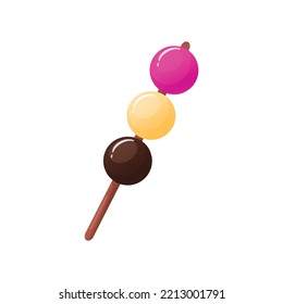 Vector Illustration Dango Colorful Style