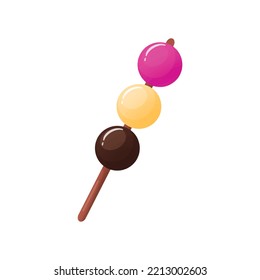 Vector Illustration Dango Colorful Style