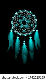 Ilustración vectorial. Fondo oscuro. El rayador azul.