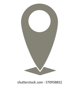 Vector Illustration of Dark Grey Marker Icon
