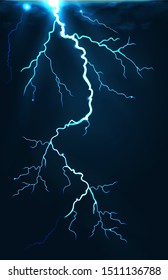 vector illustration dark lightning flash