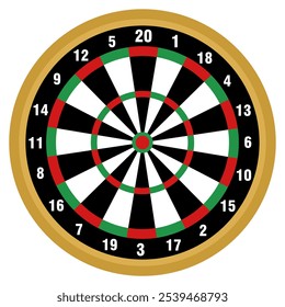 Vector illustration dart board, target, goals, icon