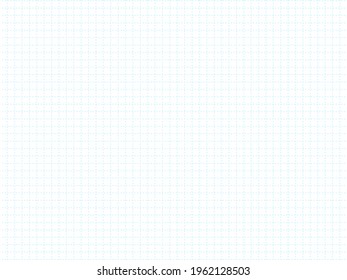 Vector illustration of dashed line grid paper on white background