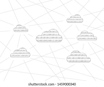 Vector illustration of data cloud