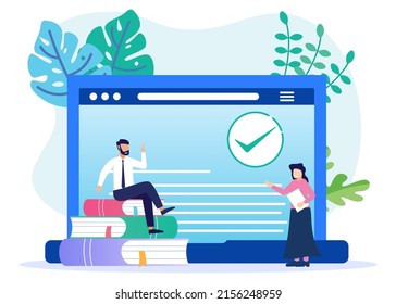 Vector illustration of data protection concept. Security and risk administration procedure regulatory documents. Privacy data protection banner.