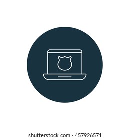 Vector illustration of data protection icon