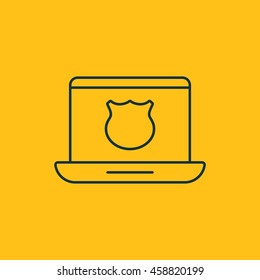 Vector illustration of data protection icon