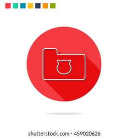 Vector illustration of data protection icon