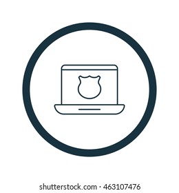 Vector illustration of data protection icon