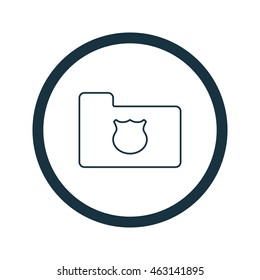 Vector illustration of data protection icon
