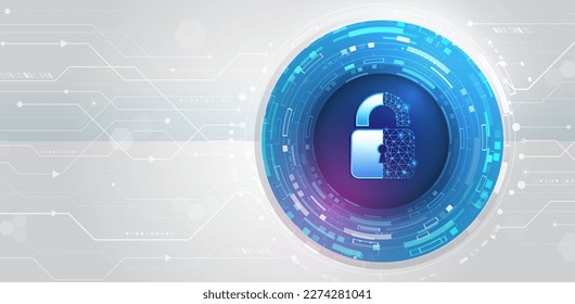 Vector illustration of data security services. Data protection, privacy, and internet security concept. Hi-tech various background. Cyber security for business and internet projects.