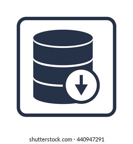 Vector Illustration Database Down Sign Icon Stock Vector (Royalty Free ...