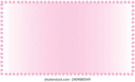 Vector illustration Valentine’s Day Assets Bookmark Editable Post Template Pink Background