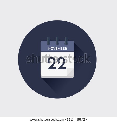 Similar – Image, Stock Photo Calendar page November