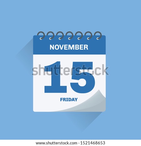 Similar – Image, Stock Photo Calendar page November