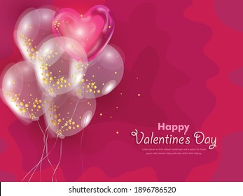 Vector Illustration Of Valentine’s Day Cards With Wishes Of Love.