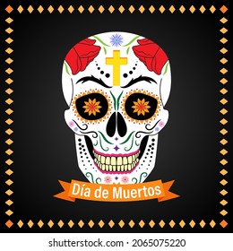 vector illustration for day of the dead.  