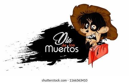 Vector illustration of Day of the Dead  Dia De Muertos in Spanish Language for celebration concept poster banner design. skull, creative design illustration