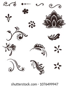 vector illustration day dead tattoo floral stock vector royalty free 1076499947 shutterstock
