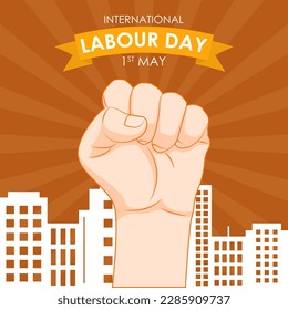 Vector illustration day for International Workers' Day