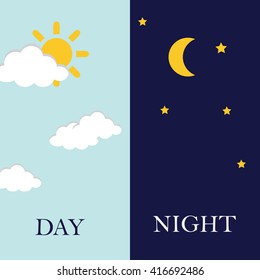 5,497 Day and night clipart Images, Stock Photos & Vectors | Shutterstock