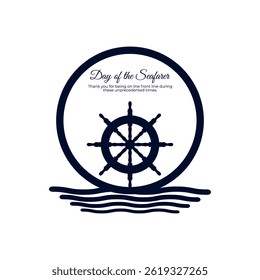 Vector illustration of Day of the Seafarer social media template