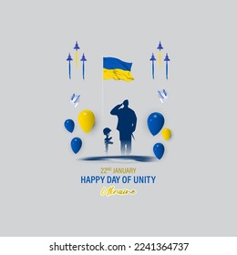 Vector illustration for Day of Unity of Ukraine