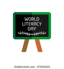 Vector Illustration day of World Literacy Day. Flat style Design