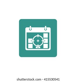 Vector illustration of deadline icon. Premium quality web icon.