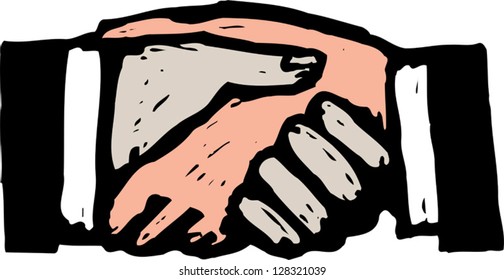 Vector illustration of a deal