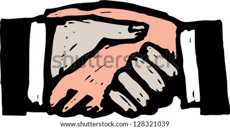 Vector illustration of a deal