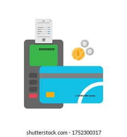 vector illustration debit credit card flat design icon