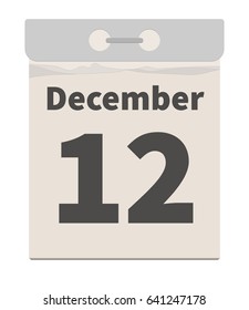 Vector illustration, December 12