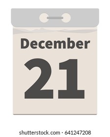 Vector illustration, December 21
