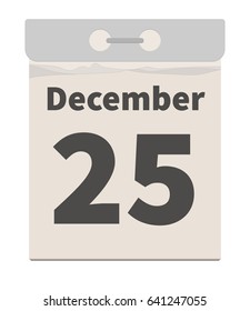 Vector illustration, December 25