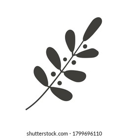 Vector illustration of decorated by monochrome wreath. Beautiful graphic design for cards, invitations, banners, posters